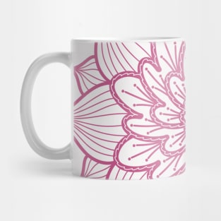 Pink Flower Mandala Mug